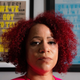 Nikole Hannah-Jones stands for a portrait at her home in the Brooklyn borough of New York, Tuesday, July 6, 2021. Hannah-Jones says she will not teach at the University of North Carolina at Chapel Hill following an extended fight over tenure.